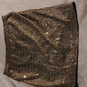 Gold Sequin Dress Sz lg